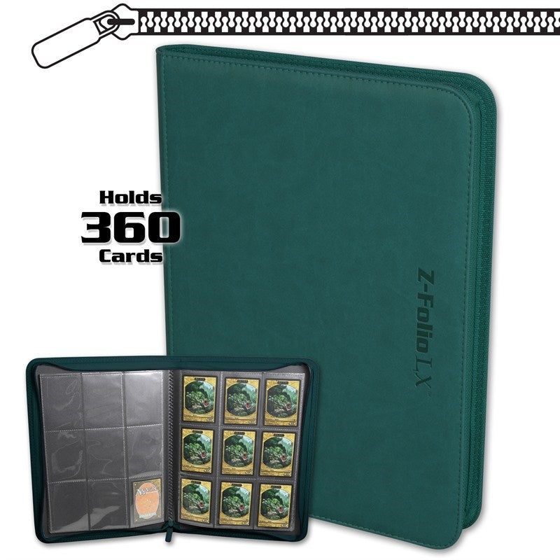 Image for Z-Folio 9-Pocket LX Album - Teal - Storage Albums