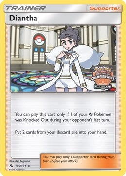 Image for Diantha - 105/131 (Regional Championships) (105/131) (League & Championship Cards) (PR) - Pokemon
