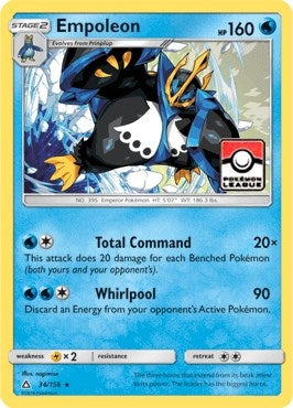 Image for Empoleon - 34/156 (Pokemon League) (034/156) (League & Championship Cards) (PR) - Pokemon