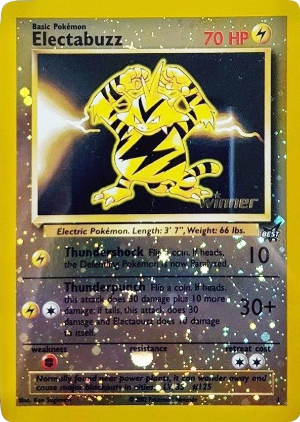 Image for Electabuzz - 1 [Winner] (001/009) (Best of Promos) (PR) - Pokemon