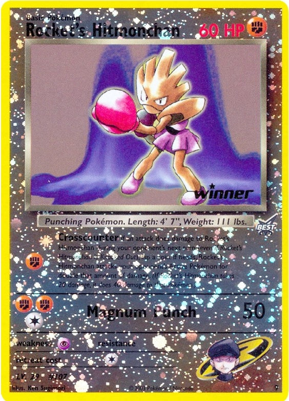 Image for Rocket's Hitmonchan - 9 [Winner] (009/009) (Best of Promos) (PR) - Pokemon