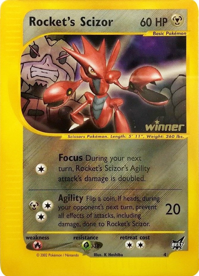 Image for Rocket's Scizor - 4 [Winner] (004/009) (Best of Promos) (PR) - Pokemon
