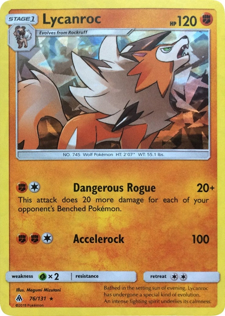 Image for Lycanroc - 76/131 (SM Forbidden Light) (076/131) (Deck Exclusives) (PR) - Pokemon