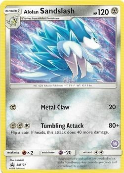 Image for Alolan Sandslash (16) (SM127) (SM Trainer Kit: Alolan Sandslash & Alolan Ninetales) (SMK2) - Pokemon