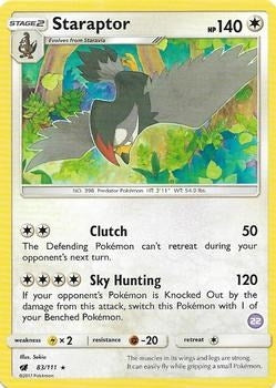 Image for Staraptor (22) (83/111) (SM Trainer Kit: Alolan Sandslash & Alolan Ninetales) (SMK2) - Pokemon