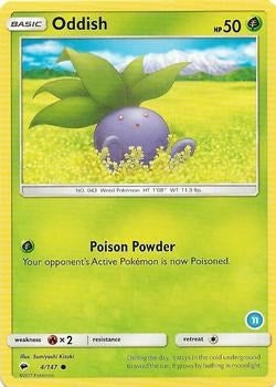 Image for Oddish (11) (4/147) (SM Trainer Kit: Alolan Sandslash & Alolan Ninetales) (SMK2) - Pokemon