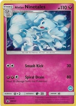 Image for Alolan Ninetales (30) (SM128) (SM Trainer Kit: Alolan Sandslash & Alolan Ninetales) (SMK2) - Pokemon