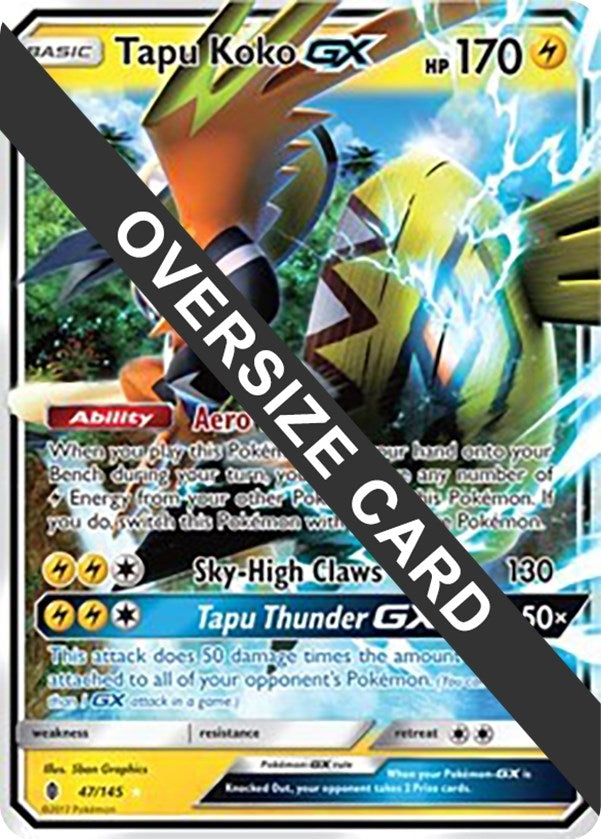 Image for Tapu Koko GX (047/145) (Jumbo Cards) (PR) - Pokemon