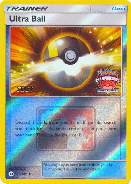 Image for Ultra Ball - 135/149 (North America Championships) [Staff] (135/149) (League & Championship Cards) (PR) - Pokemon