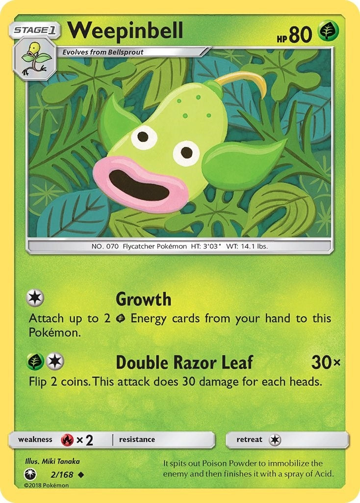 Image for Weepinbell (2/168) (SM - Celestial Storm) (CES) - Pokemon