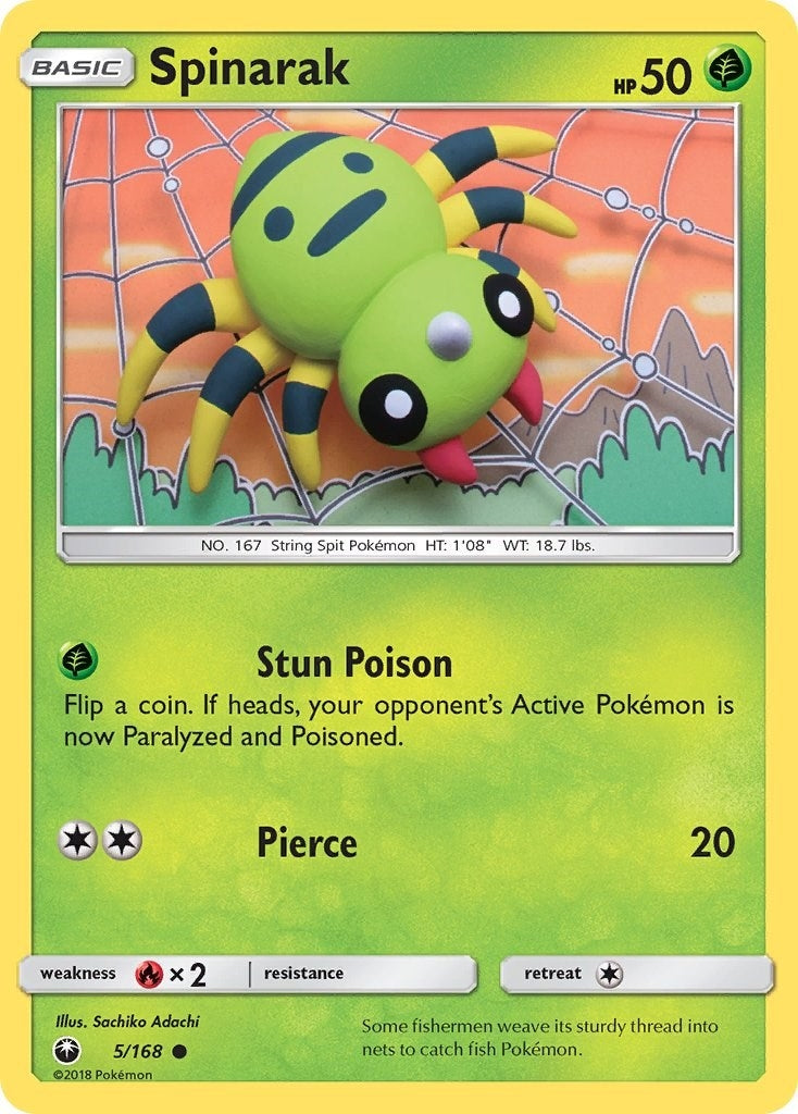 Image for Spinarak (5/168) (SM - Celestial Storm) (CES) - Pokemon