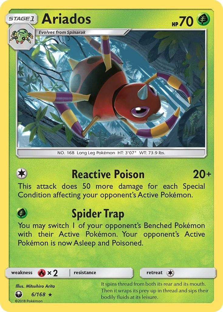 Image for Ariados (6/168) (SM - Celestial Storm) (CES) - Pokemon