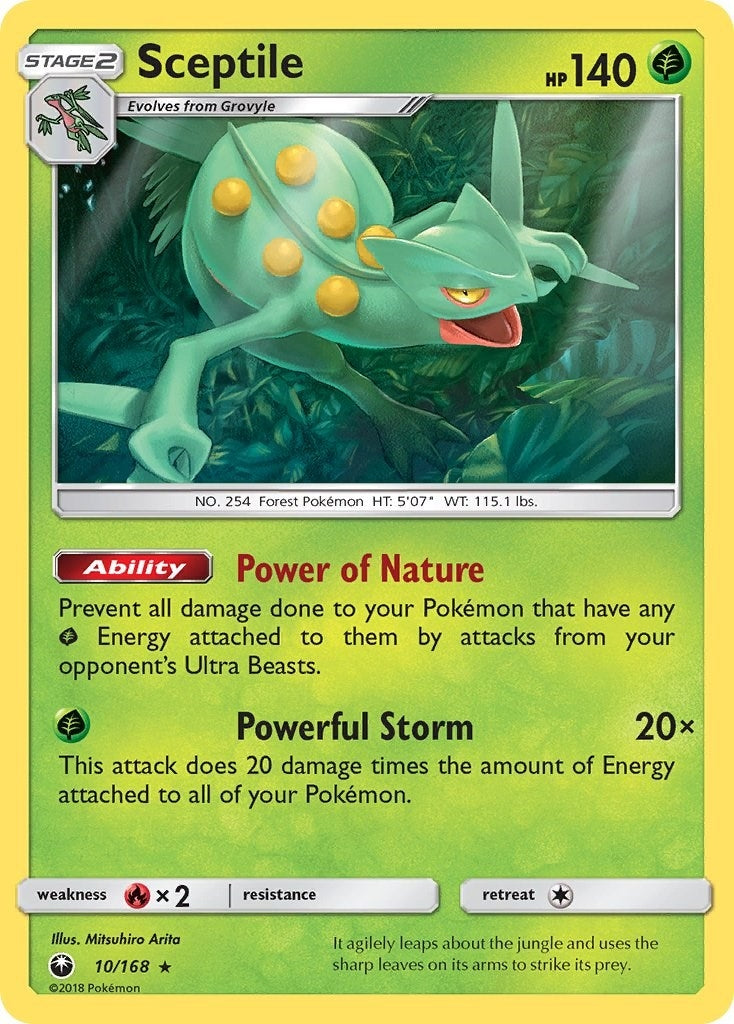Image for Sceptile (10/168) (SM - Celestial Storm) (CES) - Pokemon