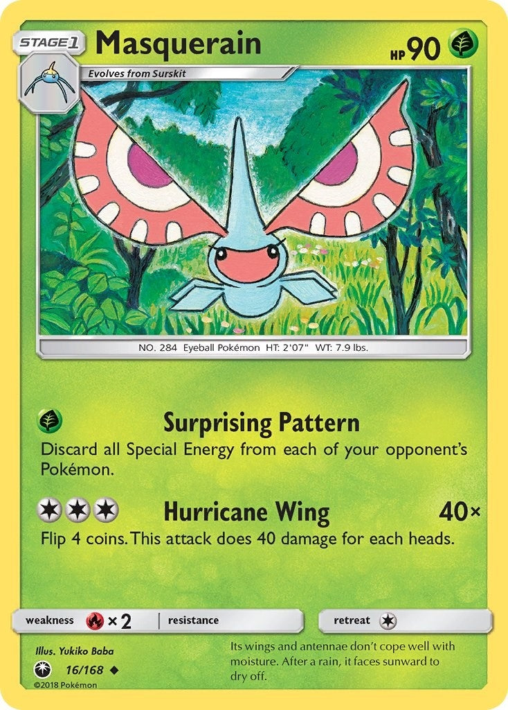 Image for Masquerain (16/168) (SM - Celestial Storm) (CES) - Pokemon