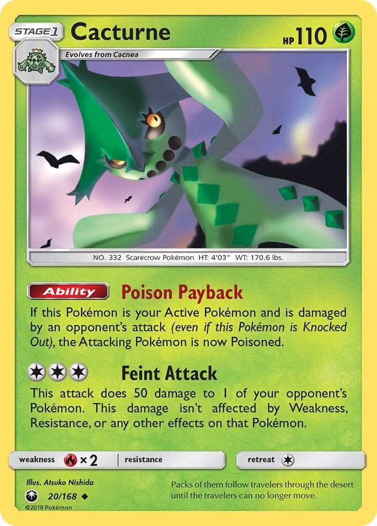 Image for Cacturne (20/168) (SM - Celestial Storm) (CES) - Pokemon