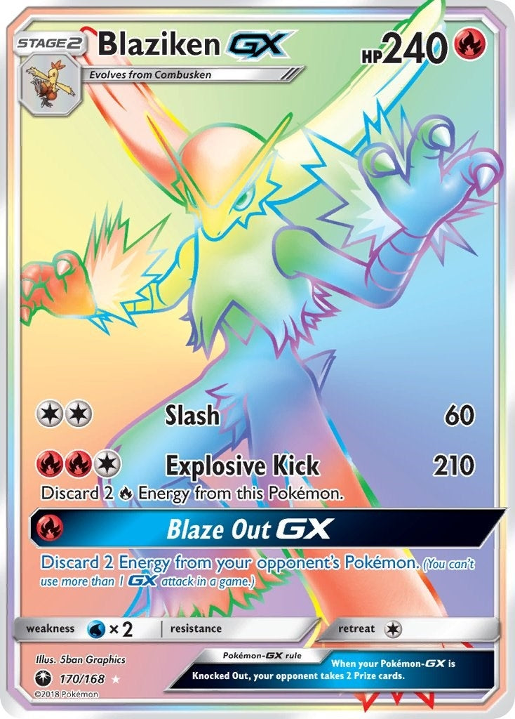 Image for Blaziken GX (Secret) (170/168) (SM - Celestial Storm) (CES) - Pokemon