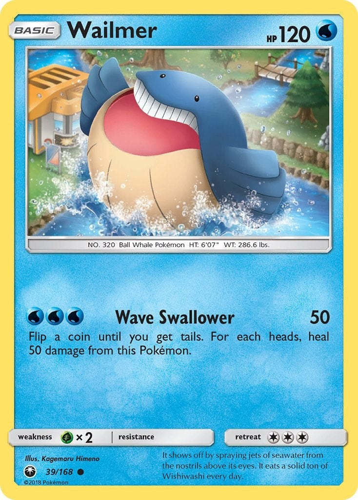 Image for Wailmer (39/168) (SM - Celestial Storm) (CES) - Pokemon