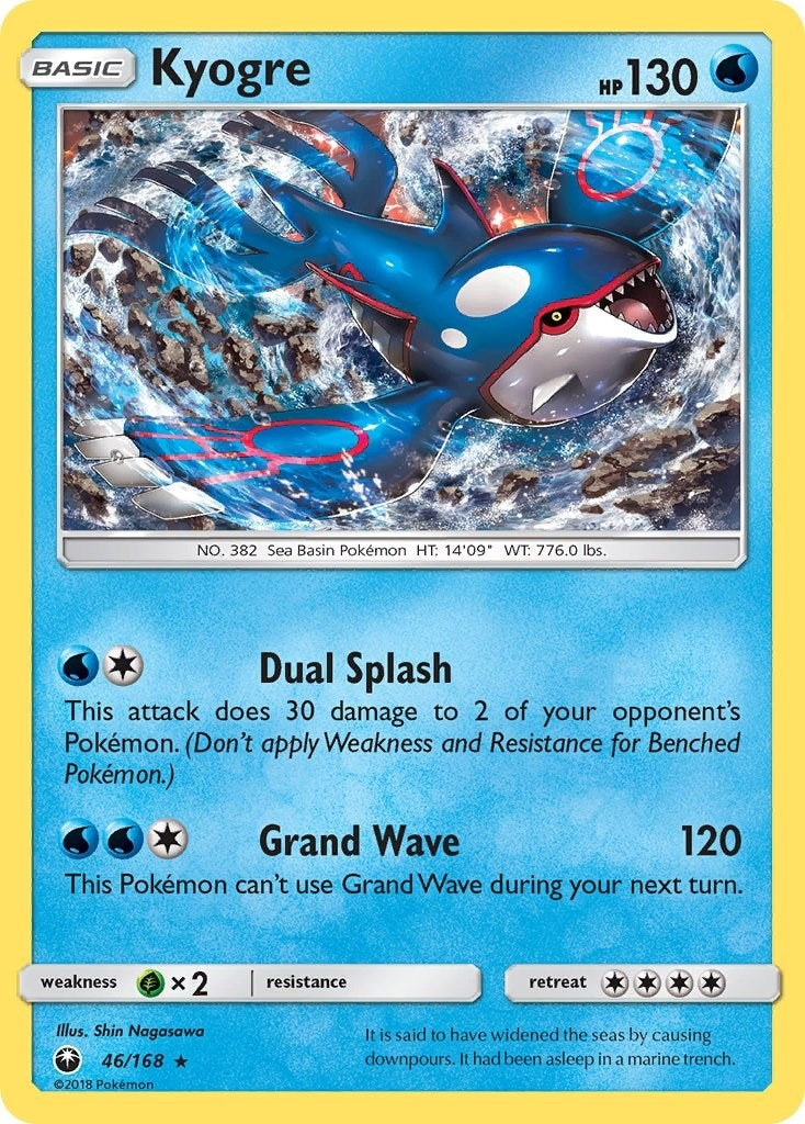 Image for Kyogre (46/168) (SM - Celestial Storm) (CES) - Pokemon