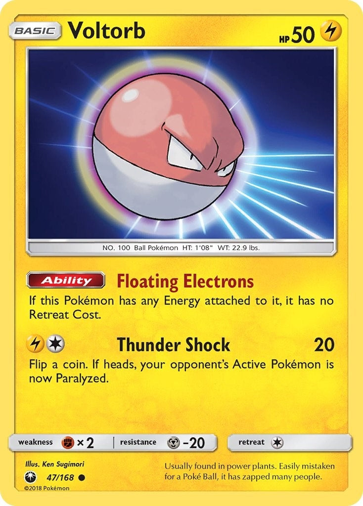 Image for Voltorb (47/168) (SM - Celestial Storm) (CES) - Pokemon