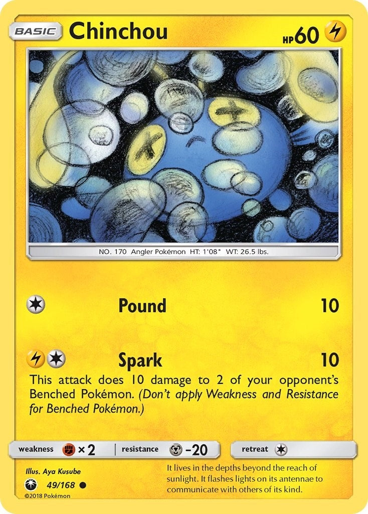 Image for Chinchou (49/168) (SM - Celestial Storm) (CES) - Pokemon