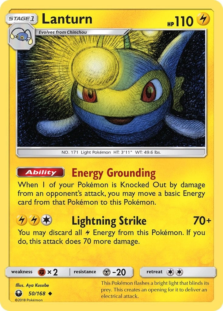 Image for Lanturn (50/168) (SM - Celestial Storm) (CES) - Pokemon
