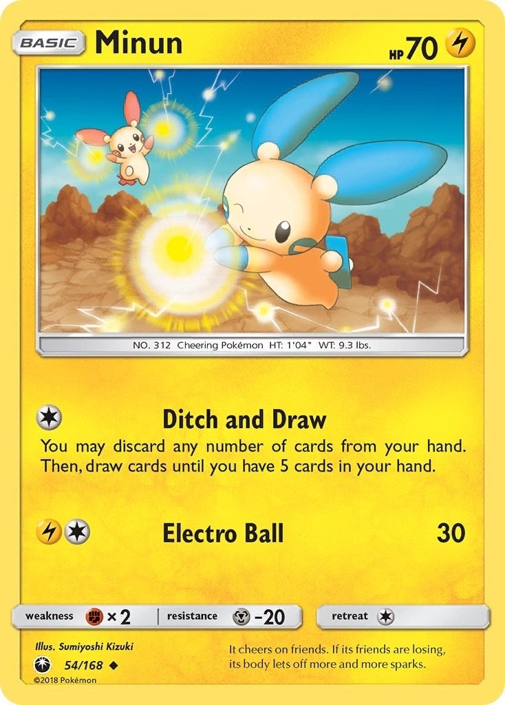 Image for Minun (54/168) (SM - Celestial Storm) (CES) - Pokemon