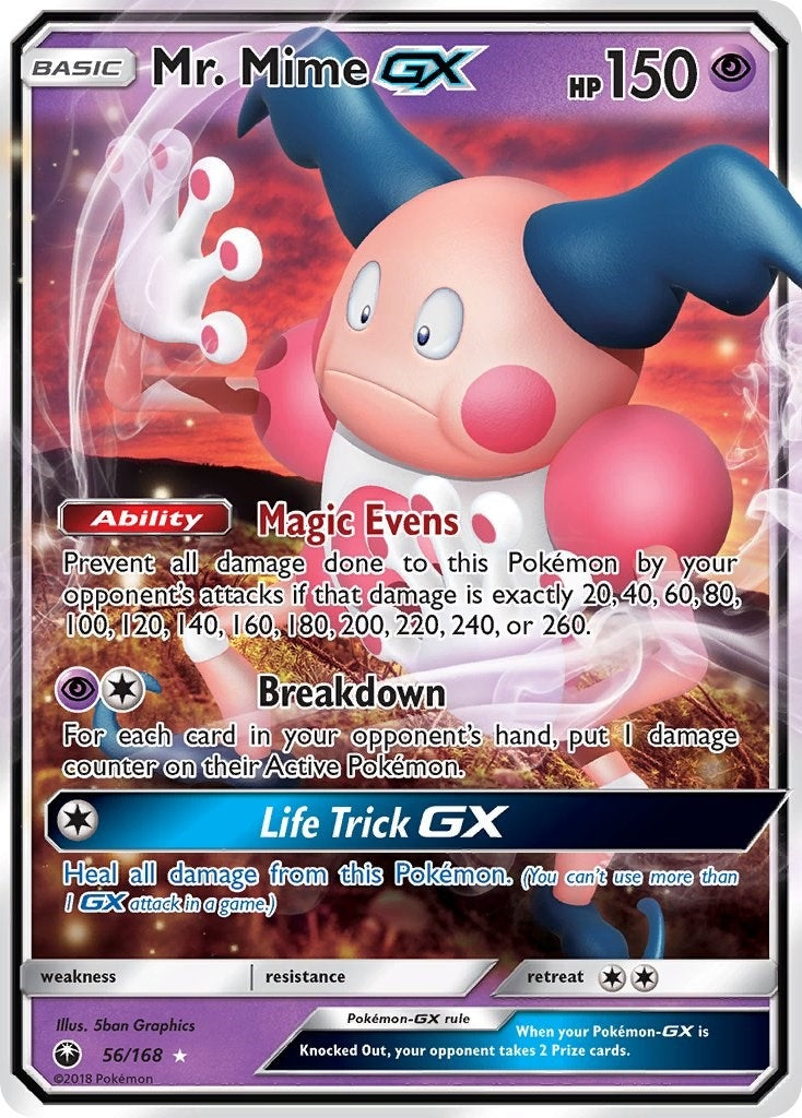 Image for Mr. Mime GX (56/168) (SM - Celestial Storm) (CES) - Pokemon