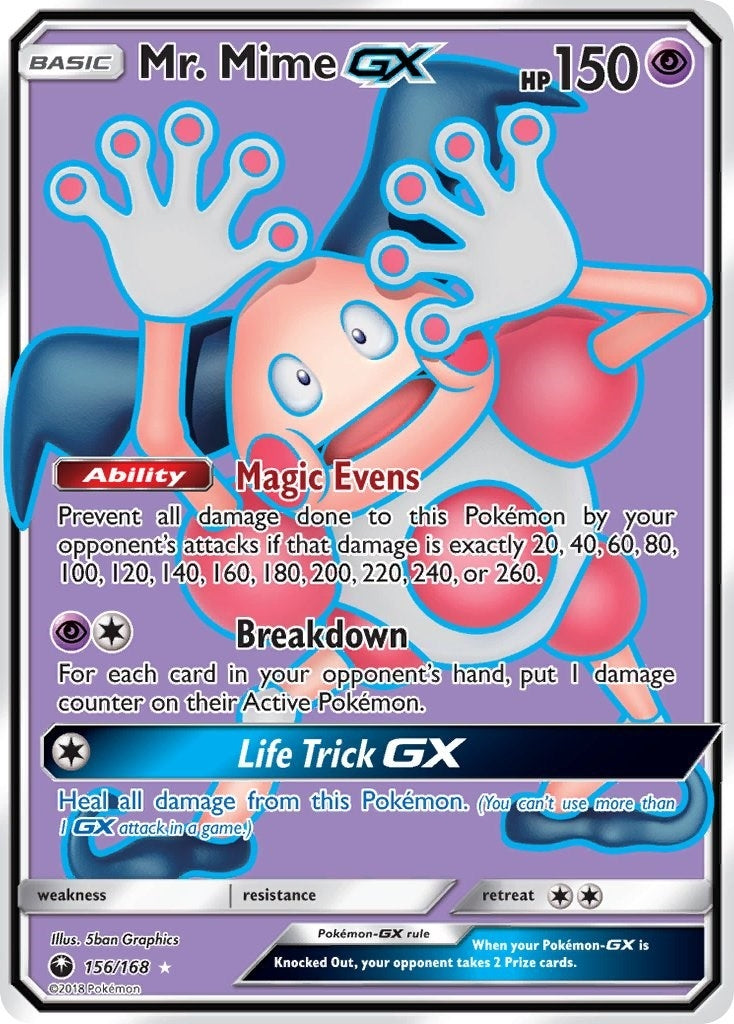 Image for Mr. Mime GX (Full Art) (156/168) (SM - Celestial Storm) (CES) - Pokemon