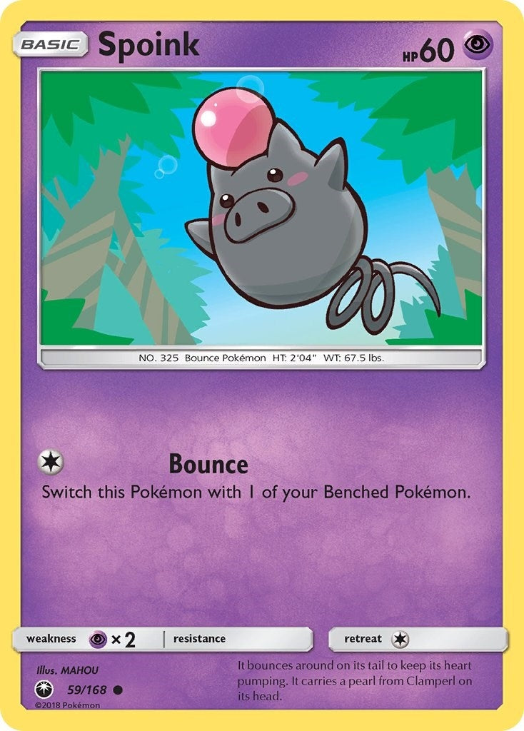 Image for Spoink (59/168) (SM - Celestial Storm) (CES) - Pokemon