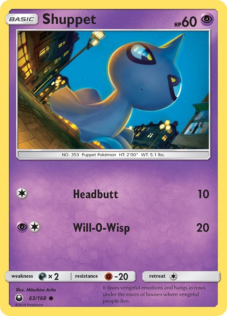 Image for Shuppet (63) (63/168) (SM - Celestial Storm) (CES) - Pokemon