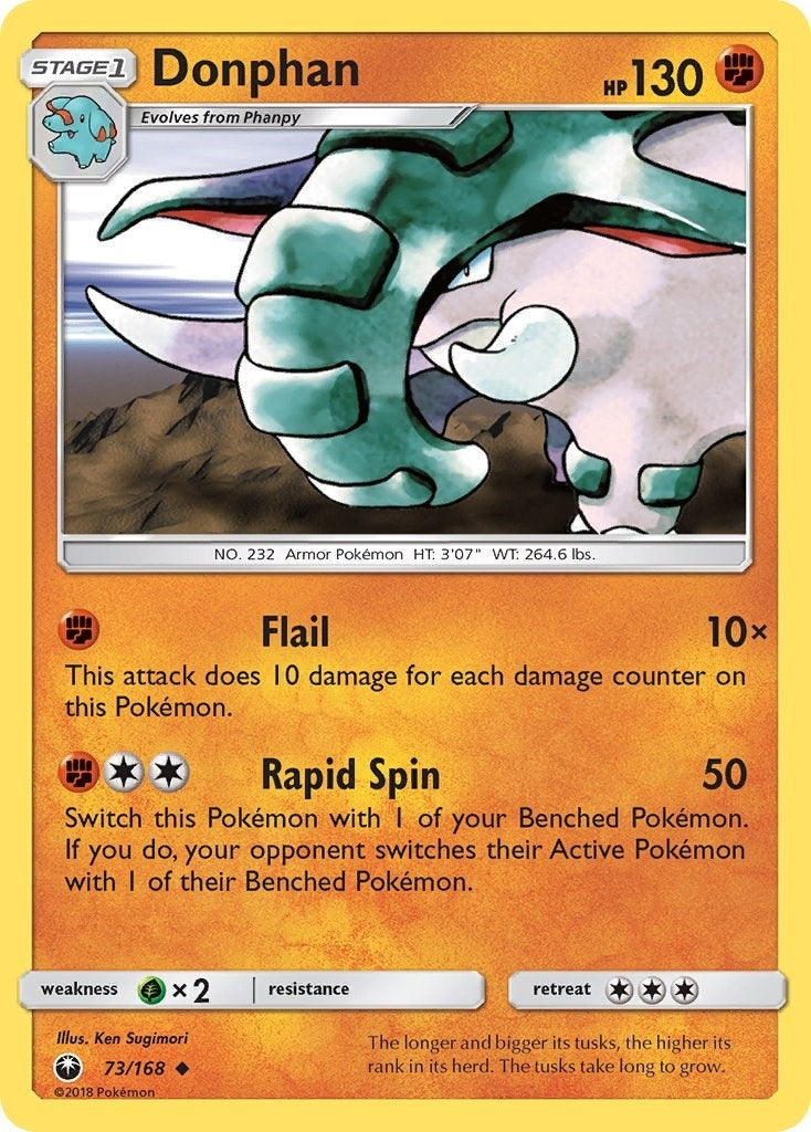 Image for Donphan (73/168) (SM - Celestial Storm) (CES) - Pokemon