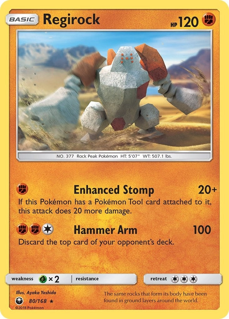 Image for Regirock (80/168) (SM - Celestial Storm) (CES) - Pokemon