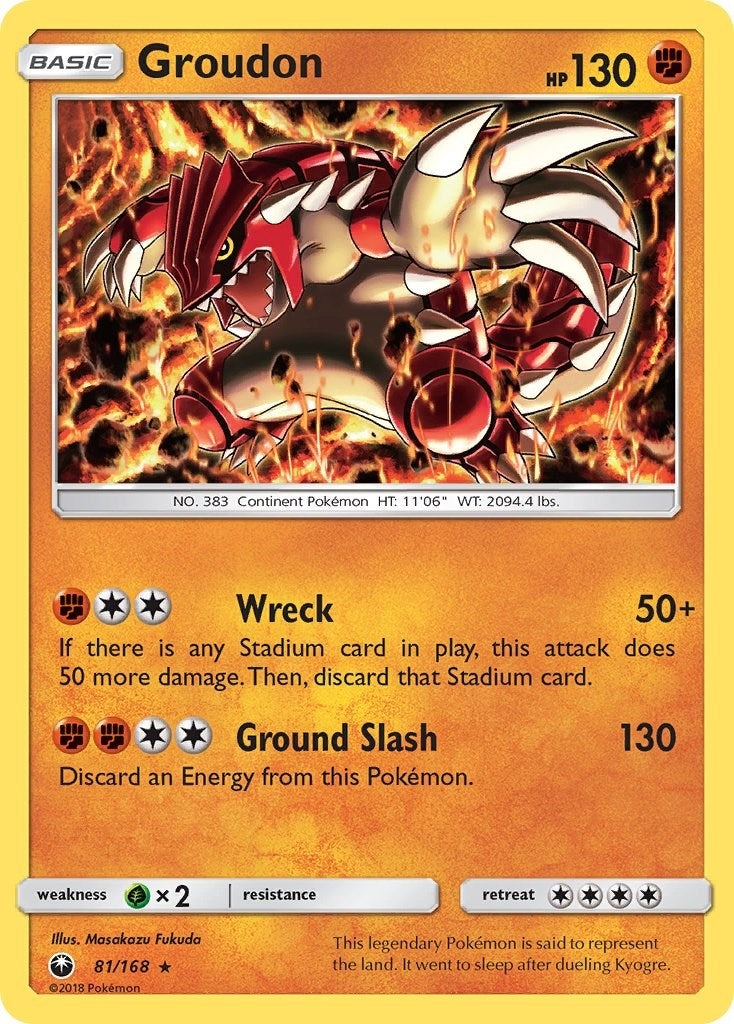 Image for Groudon (81/168) (SM - Celestial Storm) (CES) - Pokemon