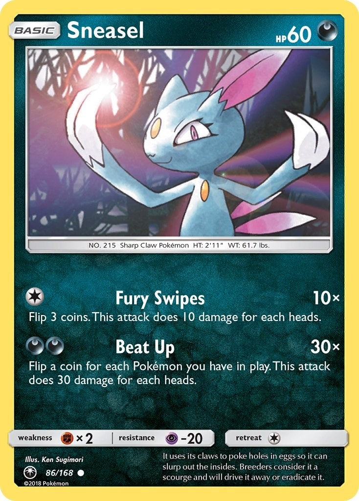 Image for Sneasel (86/168) (SM - Celestial Storm) (CES) - Pokemon