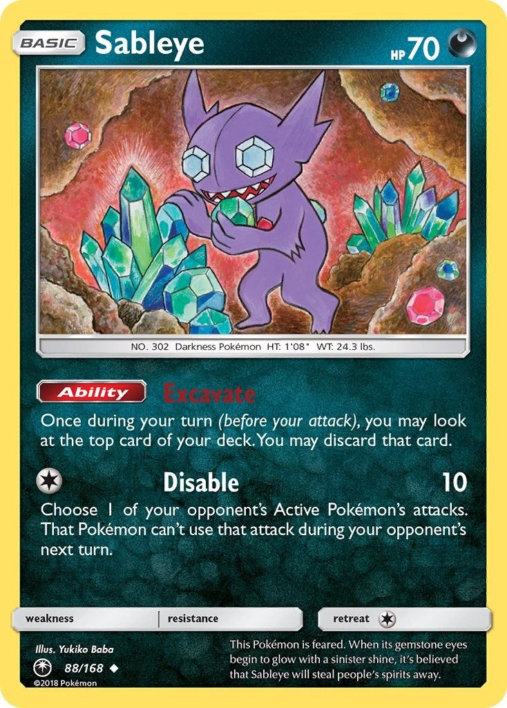 Image for Sableye (88/168) (SM - Celestial Storm) (CES) - Pokemon