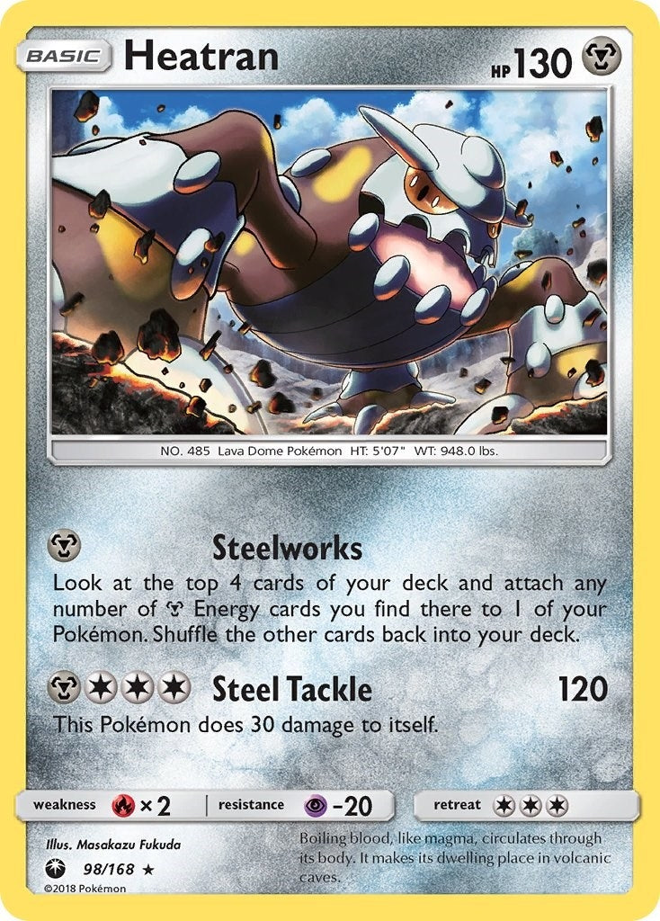 Image for Heatran (98/168) (SM - Celestial Storm) (CES) - Pokemon