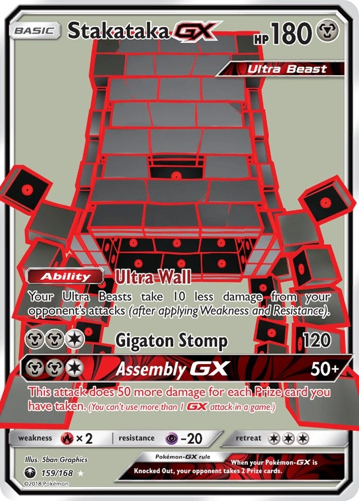 Image for Stakataka GX (Full Art) (159/168) (SM - Celestial Storm) (CES) - Pokemon