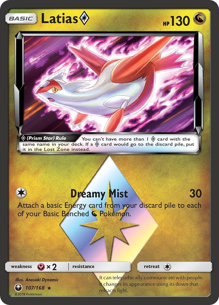 Image for Latias Prism Star (107/168) (SM - Celestial Storm) (CES) - Pokemon