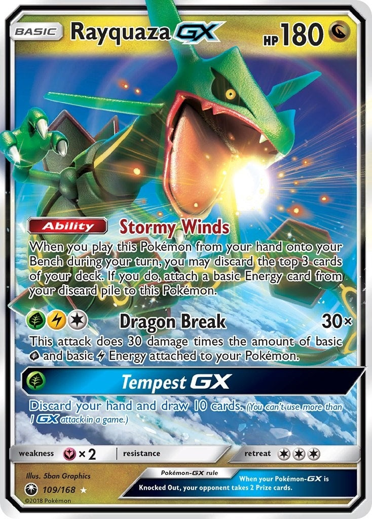 Rayquaza GX (109/168) (SM - Celestial Storm)