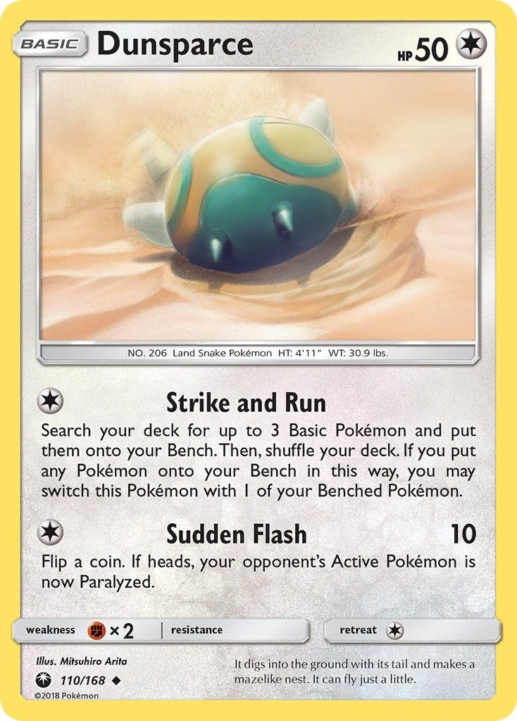 Image for Dunsparce (110/168) (SM - Celestial Storm) (CES) - Pokemon