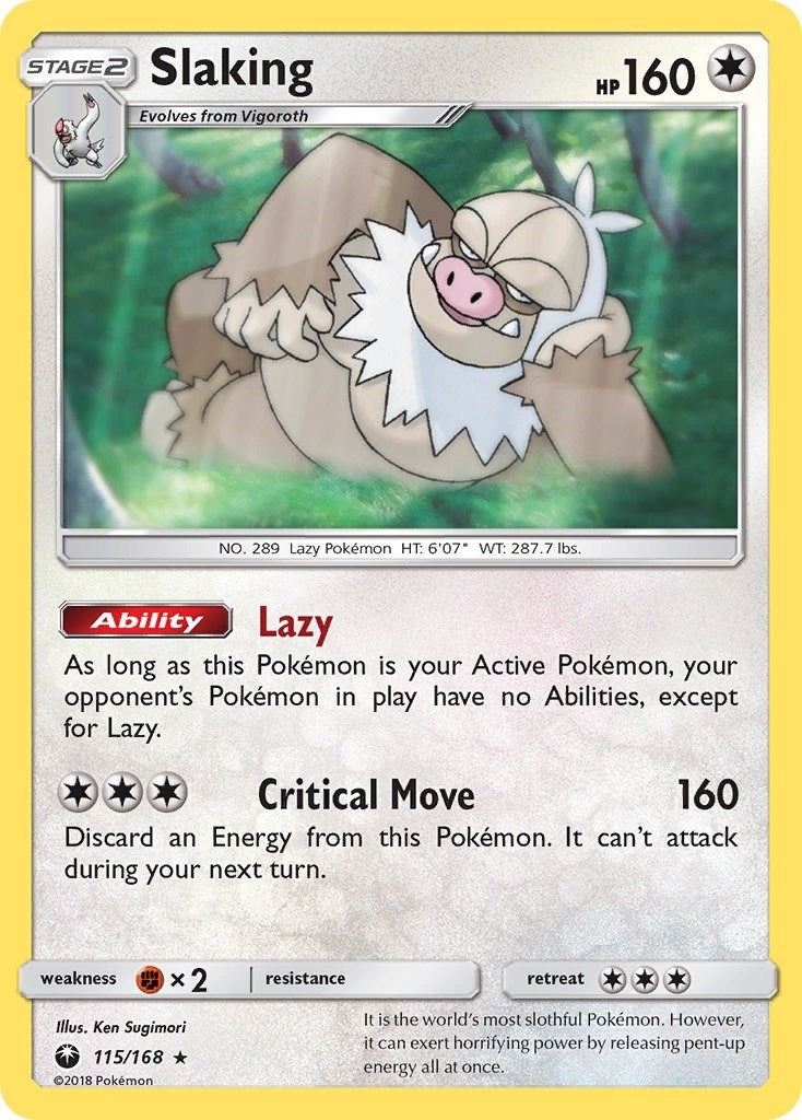 Image for Slaking (115/168) (SM - Celestial Storm) (CES) - Pokemon