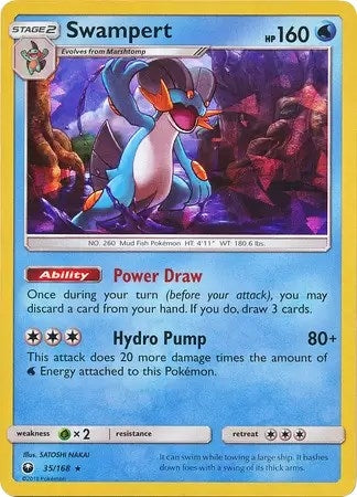 Image for Swampert - 35/168 (SM Celestial Storm) (035/168) (Deck Exclusives) (PR) - Pokemon