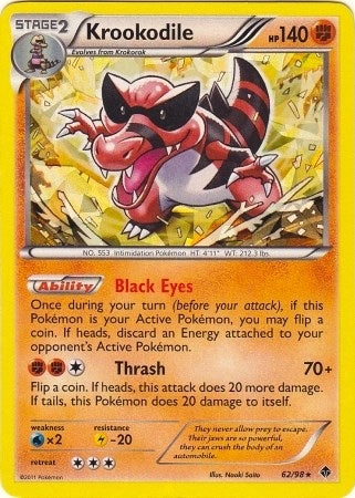 Image for Krookodile - 62/98 (BW Emerging Powers) (062/098) (Deck Exclusives) (PR) - Pokemon