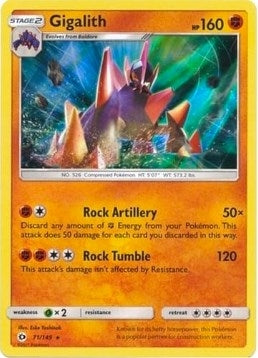 Image for Gigalith - 71/149 (Cosmos Holo) (071/149) (Blister Exclusives) - Pokemon