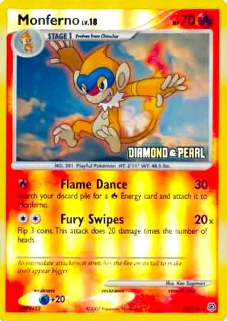 Image for Monferno - 56/130 [Diamond & Pearl] (056/130) (Burger King Promos) (BKP) - Pokemon