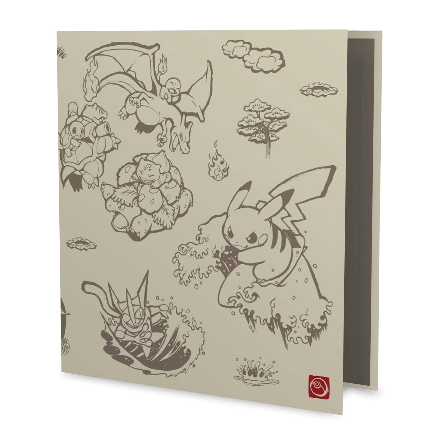 Image for Pokemon Pikachu Scroll Painting 1" D-Ring Binder - Storage Albums