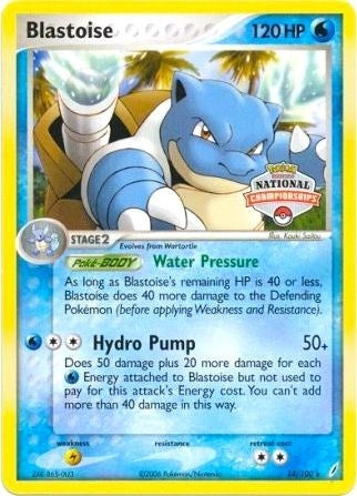 Image for Blastoise - 14/100 (National Championships) (014/100) (League & Championship Cards) (PR) - Pokemon
