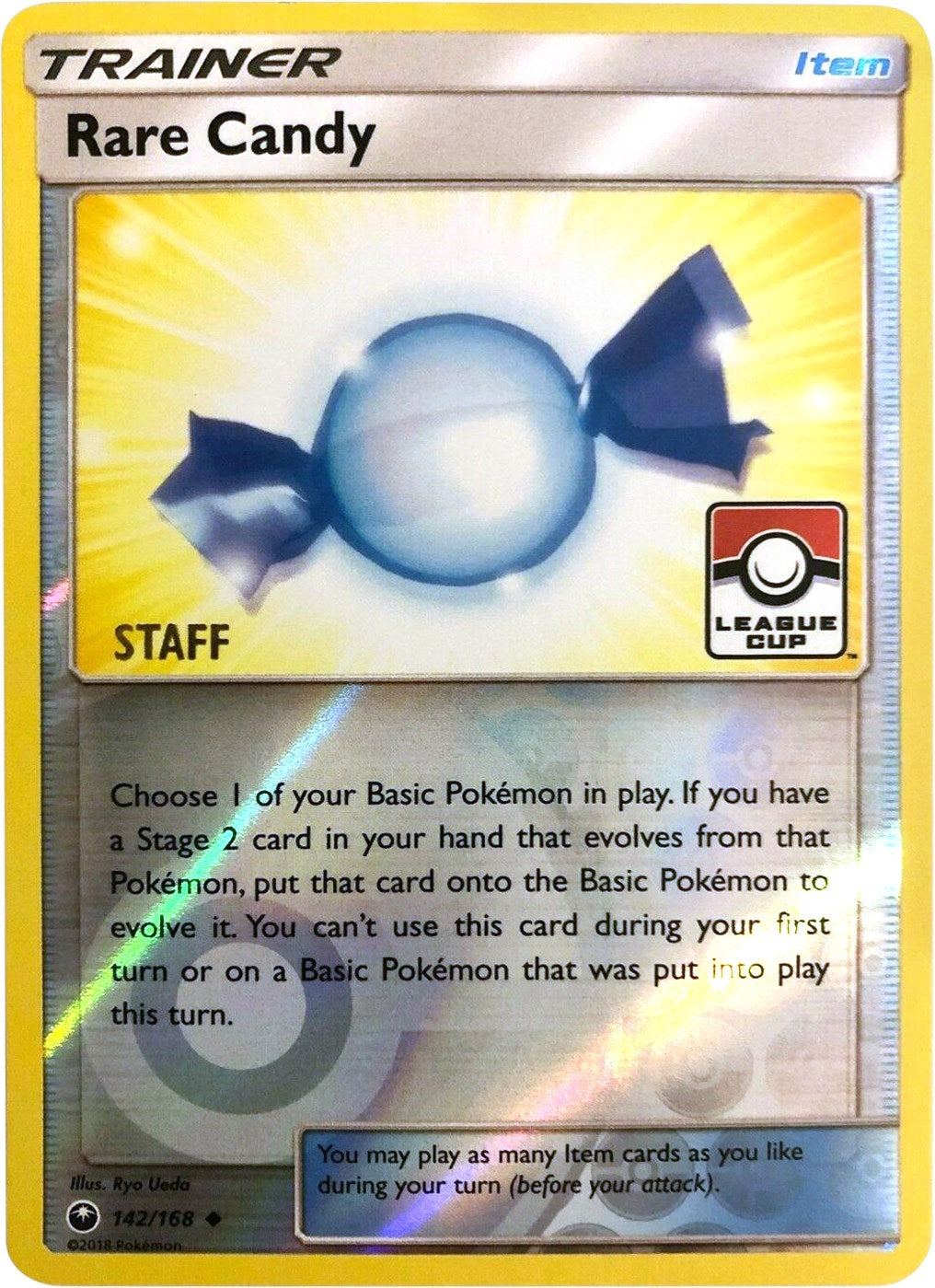 Image for Rare Candy - 142/168 (League Cup) [Staff] (142/168) (League & Championship Cards) (PR) - Pokemon