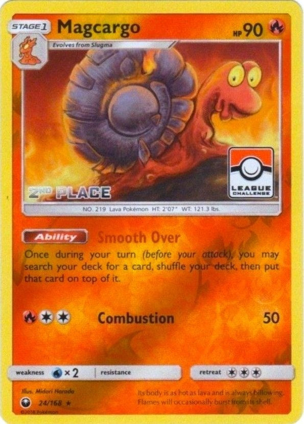 Image for Magcargo - 24/168 (League Challenge) [2nd Place] (024/168) (League & Championship Cards) (PR) - Pokemon