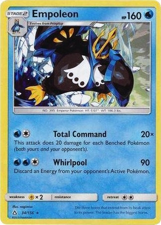 Image for Empoleon - 34/156 (Cracked Ice Holo) (034/156) (Deck Exclusives) (PR) - Pokemon